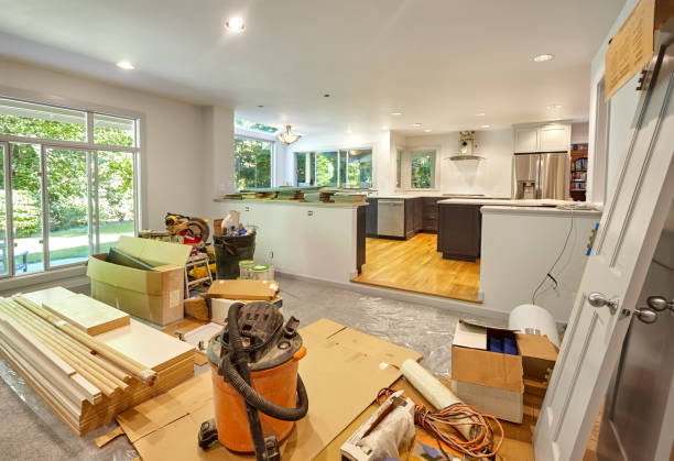 Professional Cabinet Installation technician working in Riegelsville, PA